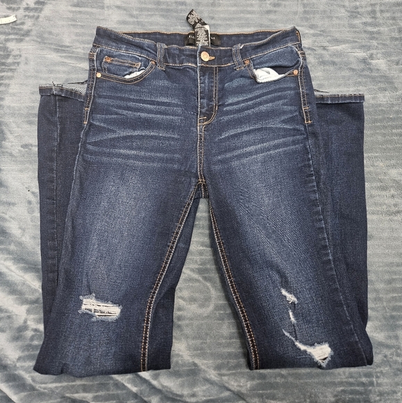 Girls Celebrity Pink Flare Leg Dark Wash Jeans! - Picture 2 of 6